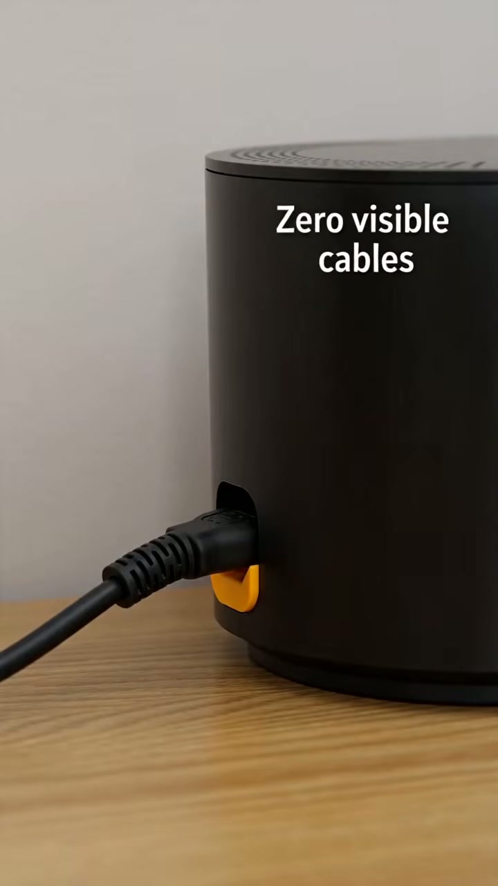 After: a clean box with zero visible cables
