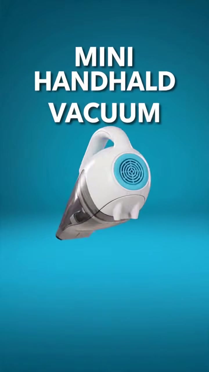 A pocket-sized handheld vacuum for car crumbs and corners