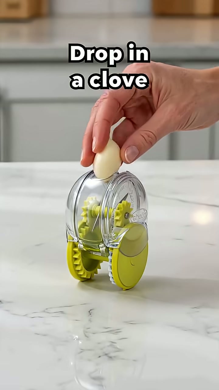 Drop a couple of peeled cloves into the chamber