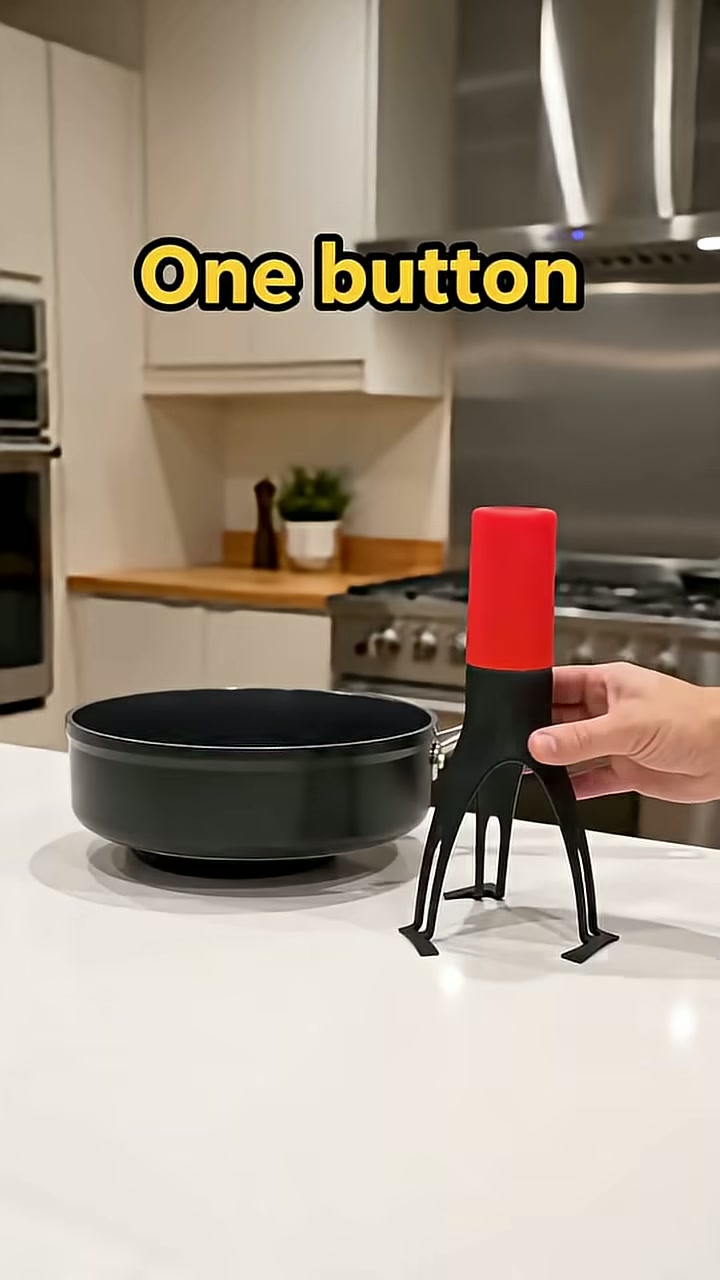 One button starts it — no standing over the hob