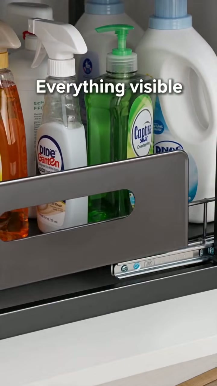 Everything's visible and reachable — no digging at the back