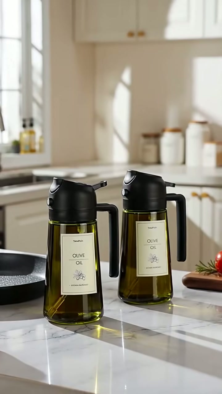 A 2-in-1 bottle that sprays a fine mist or pours a stream