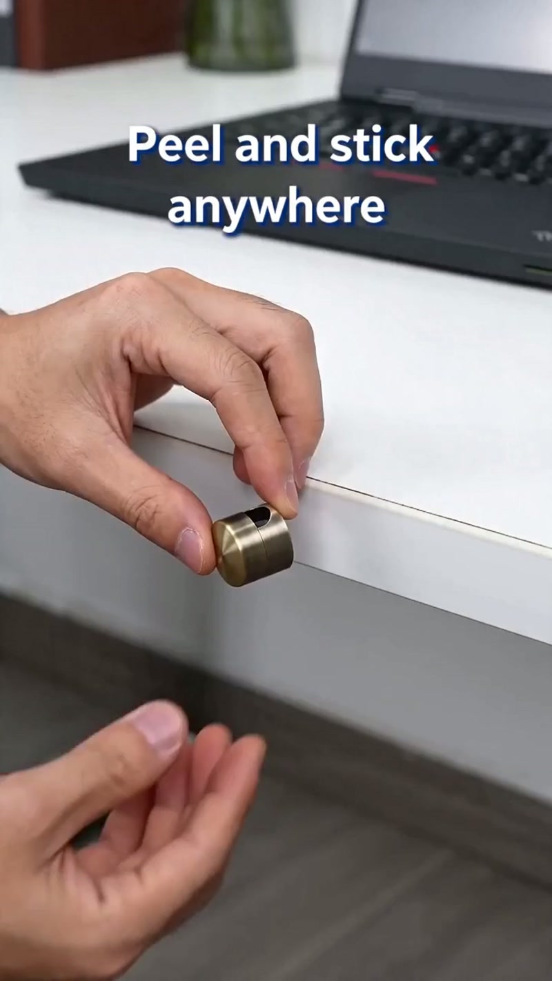 Peel, stick, slot — the cable never slides off again