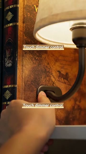 Touch-dimmer gooseneck base — USB powered, no wiring